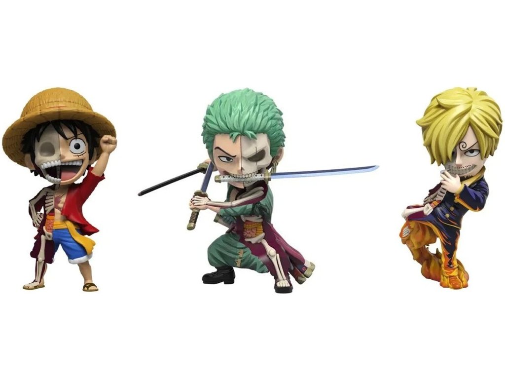 Figurka One Piece Freeny's Hidden Dissectables - Luffy, Zoro and Sanji 10 cm