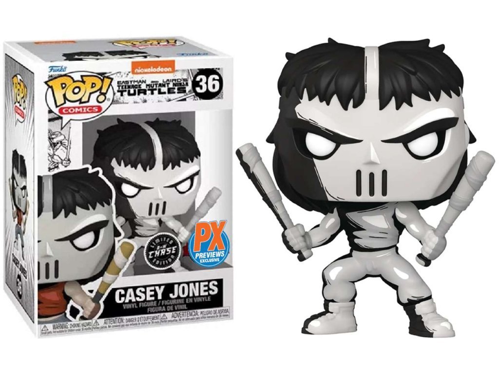 Funko POP! 36 Comics: Teenage Mutant Ninja Turtles - Casey Jones PX Exclusive Limited Chase Edition