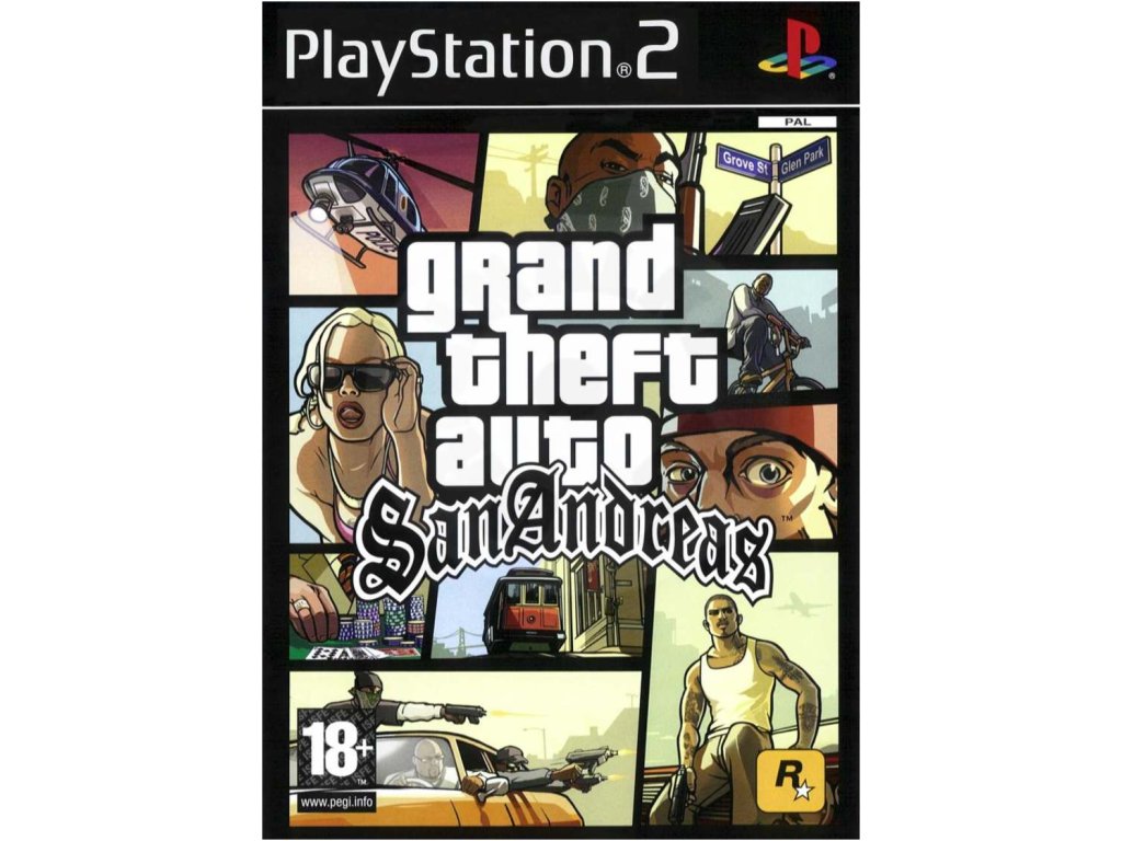 Kody Na Playstation 2 Gta San Andreas - PS2 Grand Theft Auto San Andreas Bazar za 779 Kč - Hry na PlayStation 2