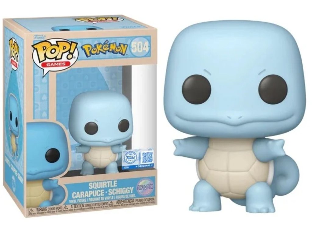 Funko POP! 504 Games: Pokémon - Squirtle Special Soft Color Edition