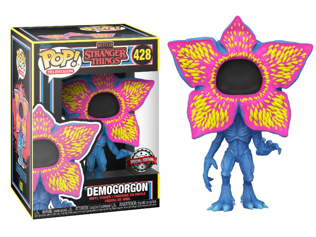 Funko POP! 428 TV: Stranger Things - Demogorgon BLKLT Special Edition