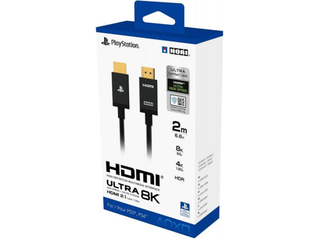 HORI 8K Ultra High Speed HDMI kabel 2.1 pro PS4/PS5