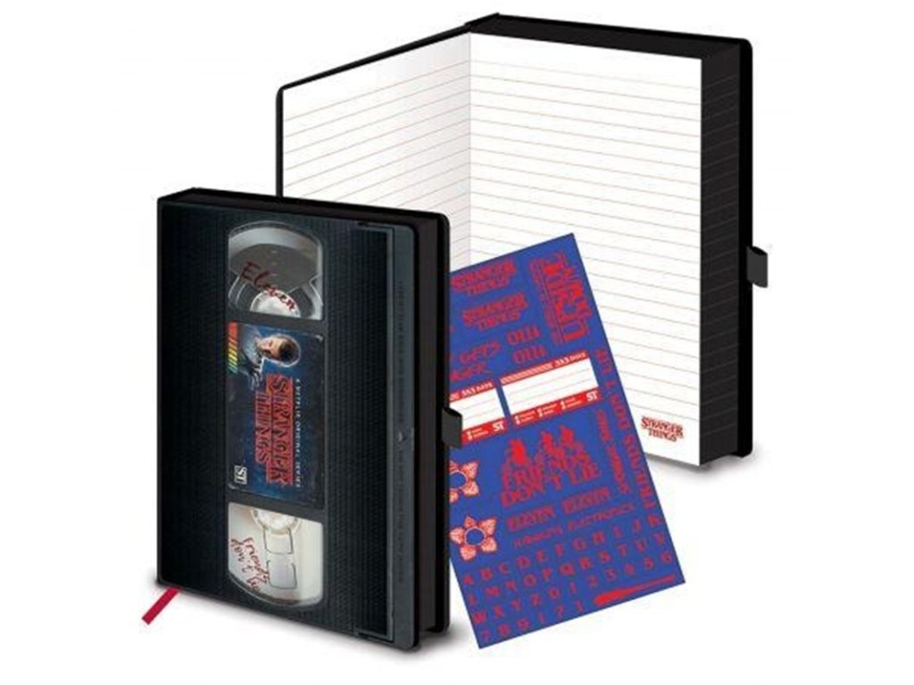Zápisník Stranger Things - VHS Premium Season One
