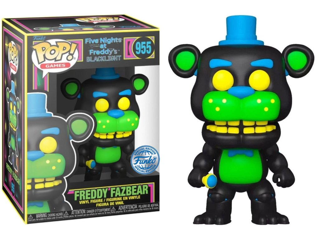Funko POP! 955 Games: Five Nights At Freddy's - Freddy Fazbear BLKT Special Edition