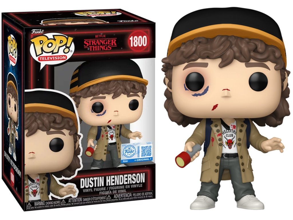 Funko POP! 1800 TV: Stranger Things - Dustin Henderson Special Edition