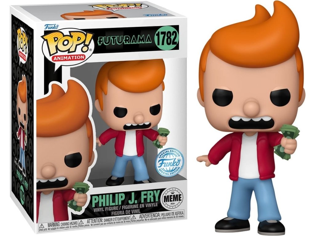 Funko POP! 1782 Animation: Futurama - Philip J. Fry Special Edition