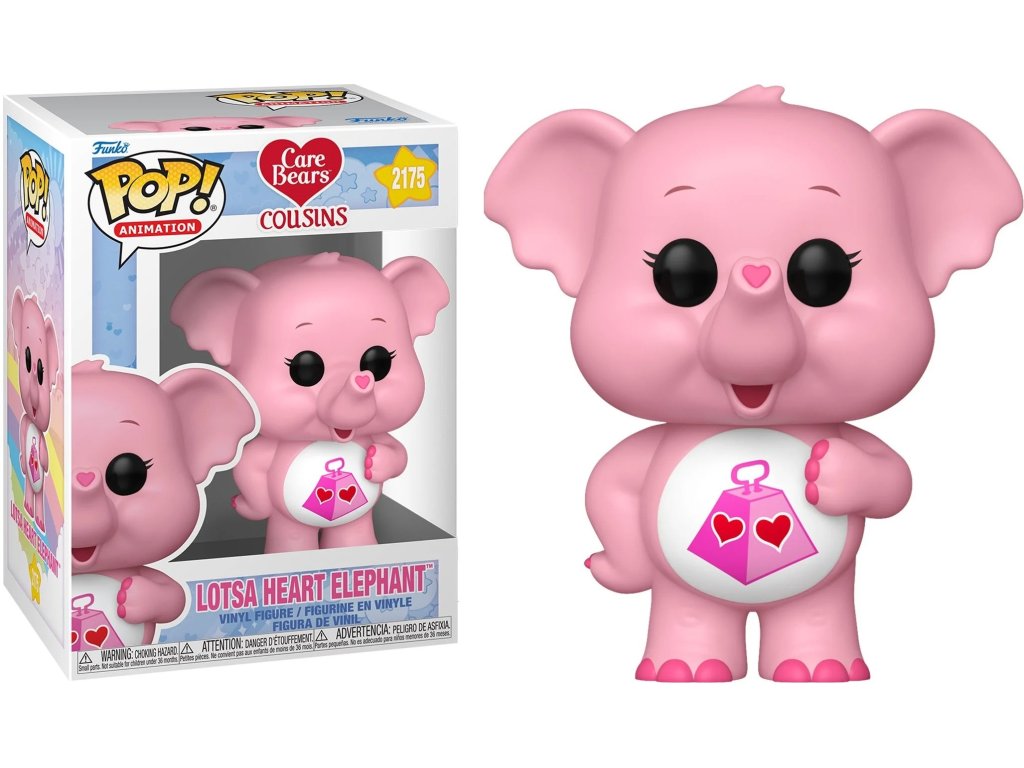Funko POP! 2175 Animation: Care Bears Cousins - Lotsa Heart Elephant