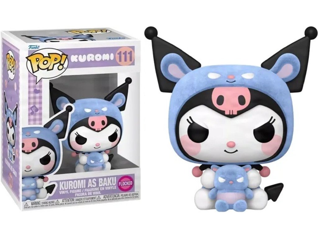 Funko POP! 111 Kuromi - Kuromi As Baku Flocked