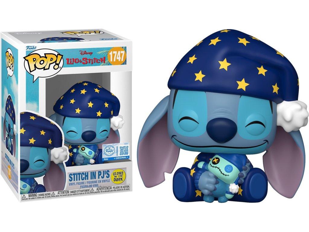 Funko POP! 1747 Disney Lilo & Stitch - Stitch In PJ's GITD Special Edition