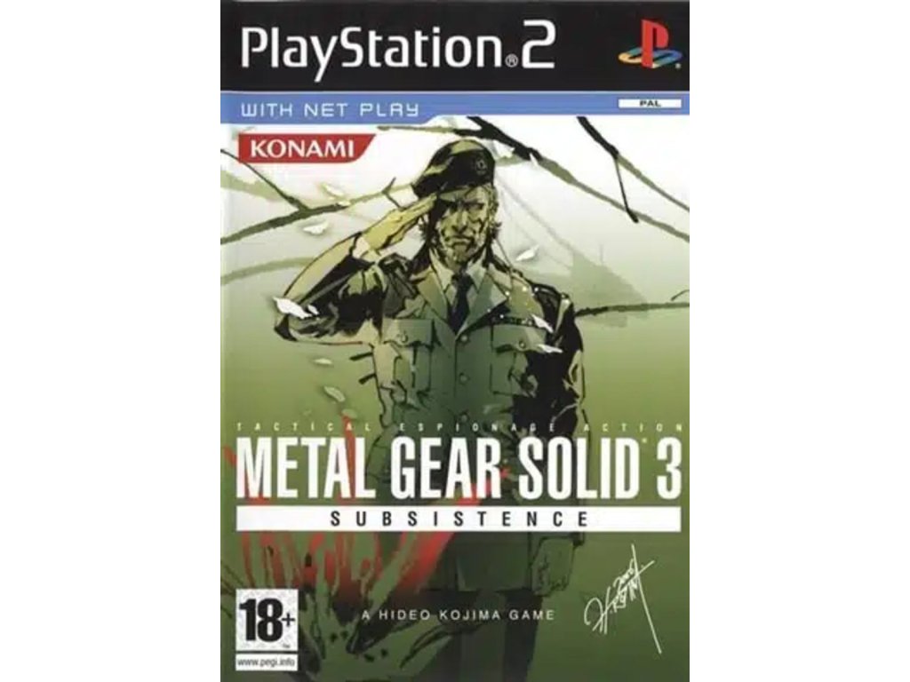 PS2 Metal Gear Solid 3: Subsistence
