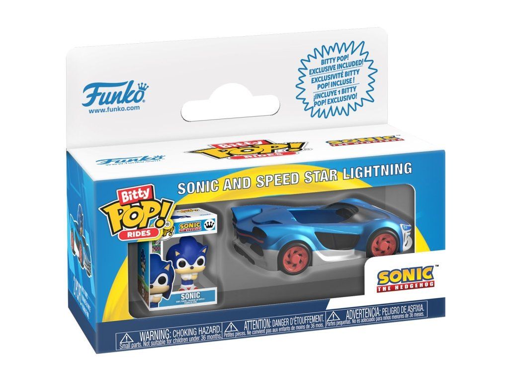 Funko Bitty POP! Bitty Rides: Sonic The Hedgehog - Sonic And Speed Star Lightning