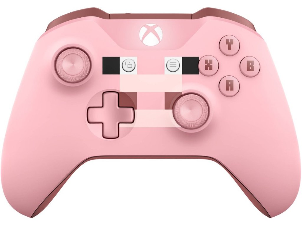 Microsoft Xbox One S Wireless Controller Minecraft Pig