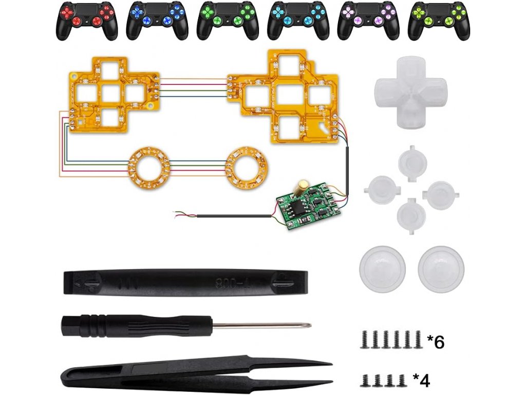 Sada pro modifikaci podsvícení ovladače DualShock