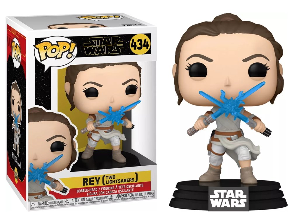 Funko POP! 434 Star Wars - Rey Two Lightsabers
