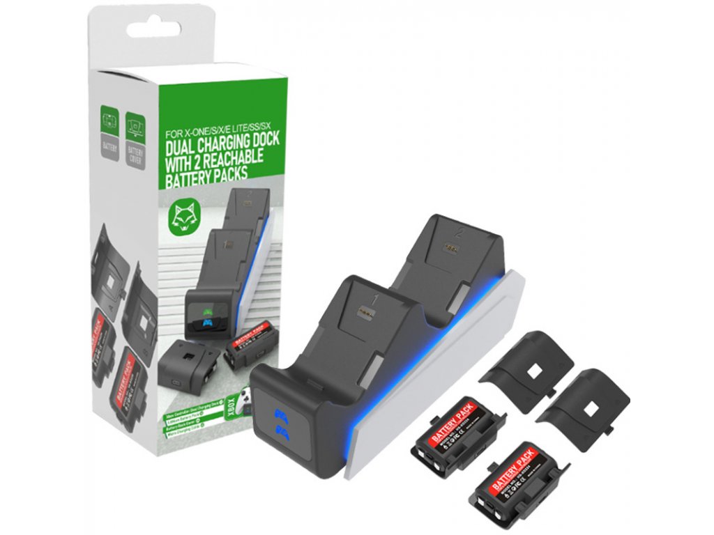 XONE/XSX duální nabíjecí dokovací stanice + baterie