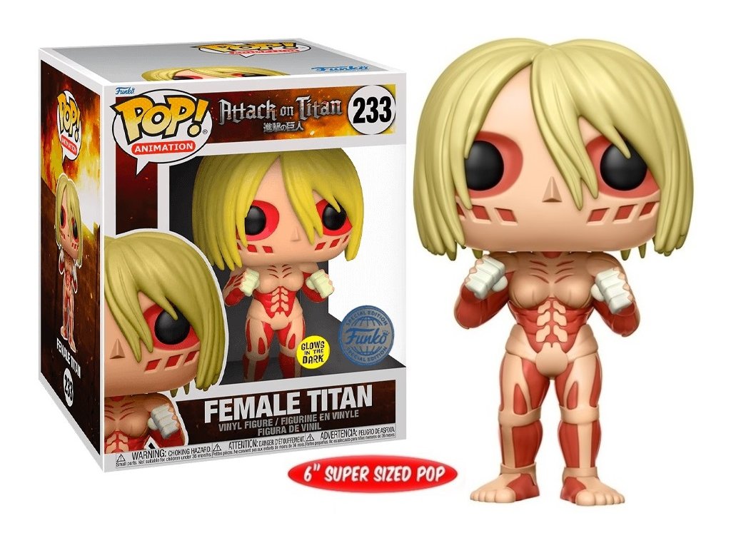 Funko POP! 233 Animation: Attack on Titan - Female Titan GITD Special Edition