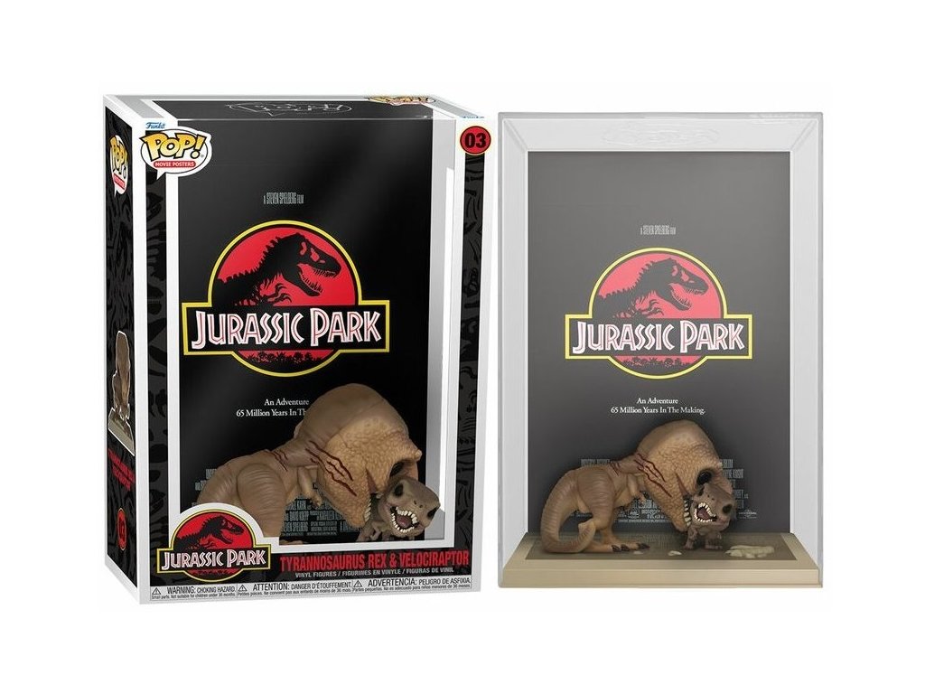 Funko POP! 03 Movie Posters: Jurassic Park - Tyrannosaurus Rex and Velociraptor