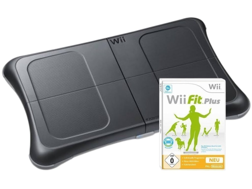 Wii Fit Plus + Balance Board Black