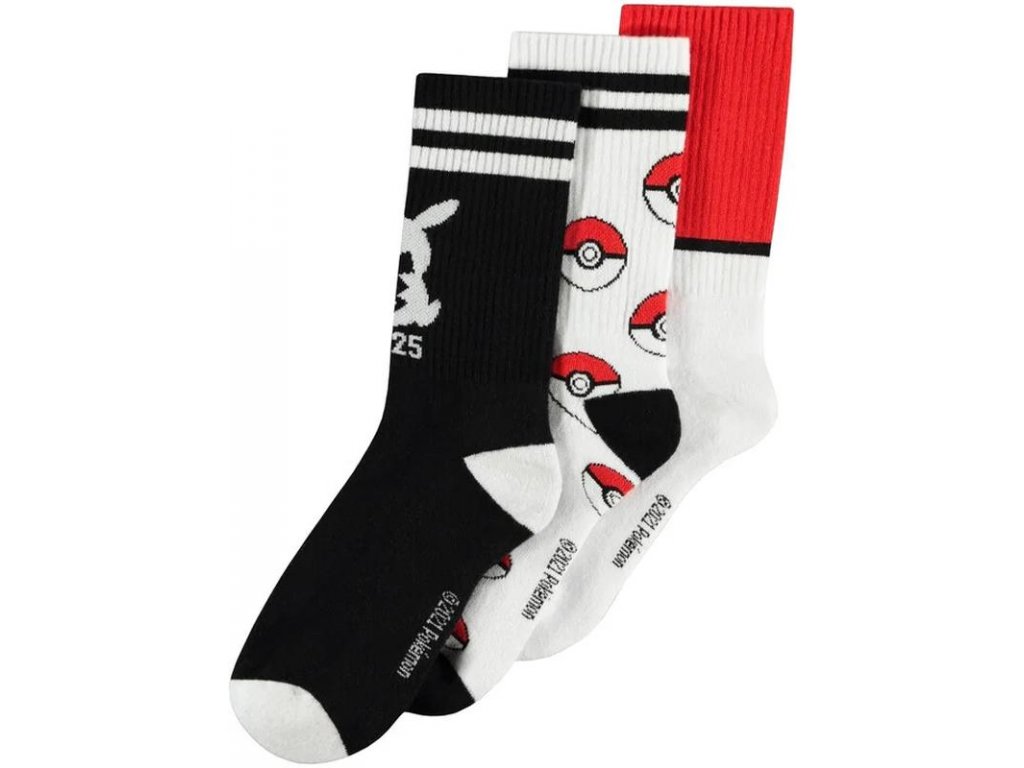 Ponožky Pokémon - Sport Socks 3-Pack (39-42)