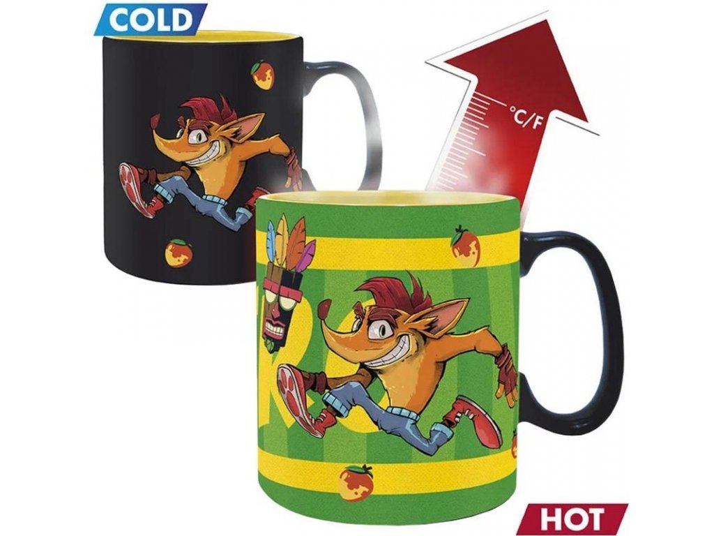 Hrnek Crash Bandicoot Nitro, měnící se