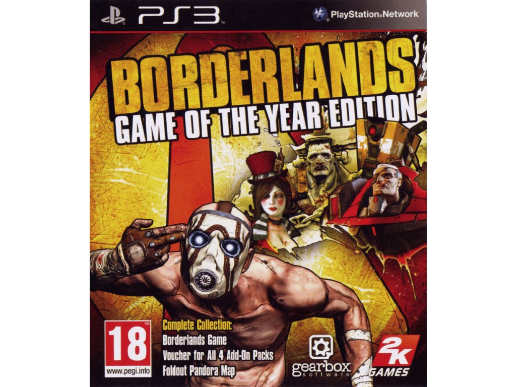 PS3 Borderlands Game of the Year Edition