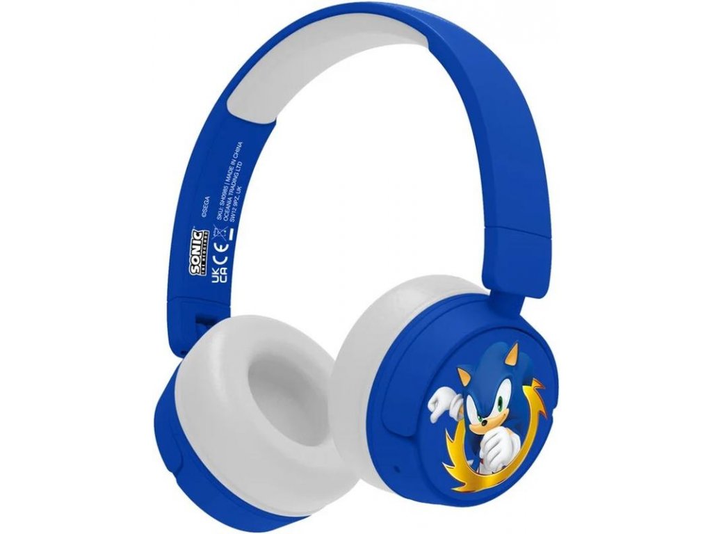 Dětská bezdrátová sluchátka s mikrofonem Sonic the Hedgehog