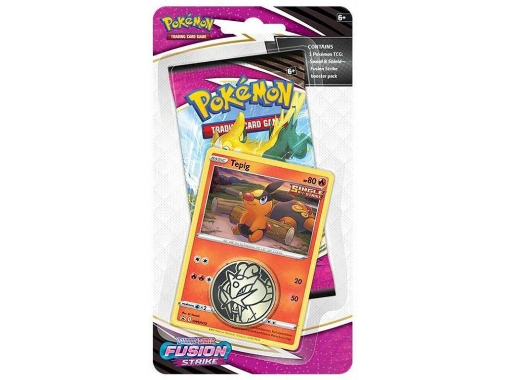 Pokémon TCG: Sword & Shield Fusion Strike - Checklane Blister Tepig