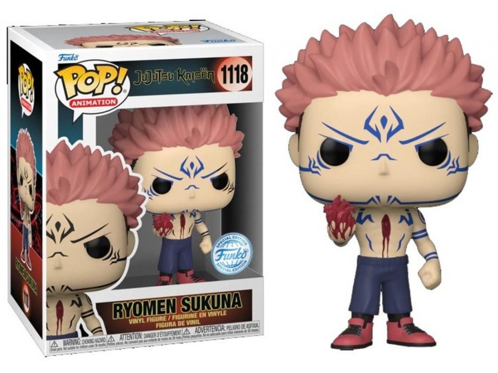 Funko POP! 1118 Animation: Jujutsu Kaisen - Ryomen Sukuna with Heart Special Edition