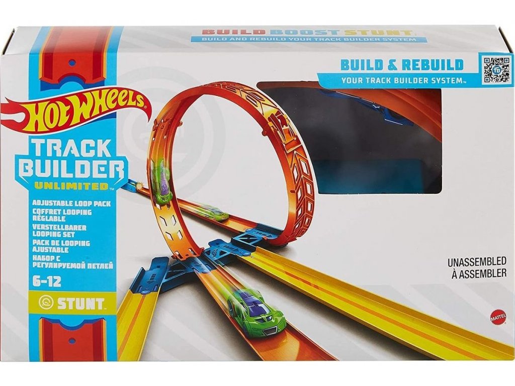 Hot Wheels Track Builder Set Pro Stavitele Adjustable Loop Pack