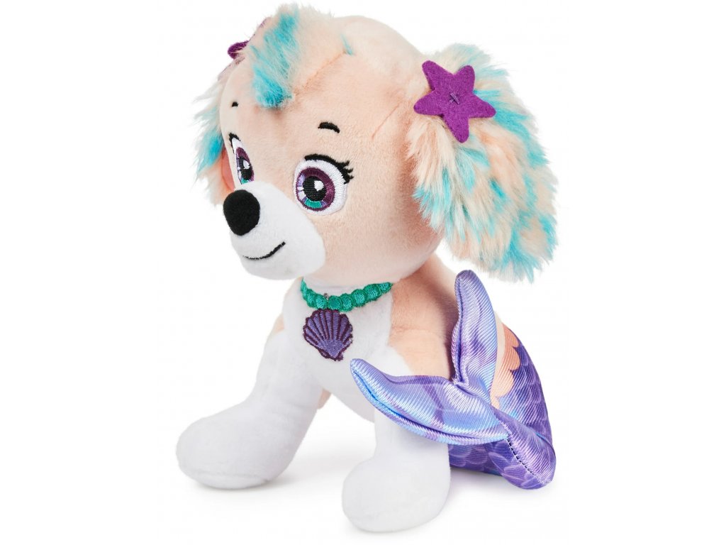 Plyšák Paw Patrol Aqua Pups - Coral 15 cm