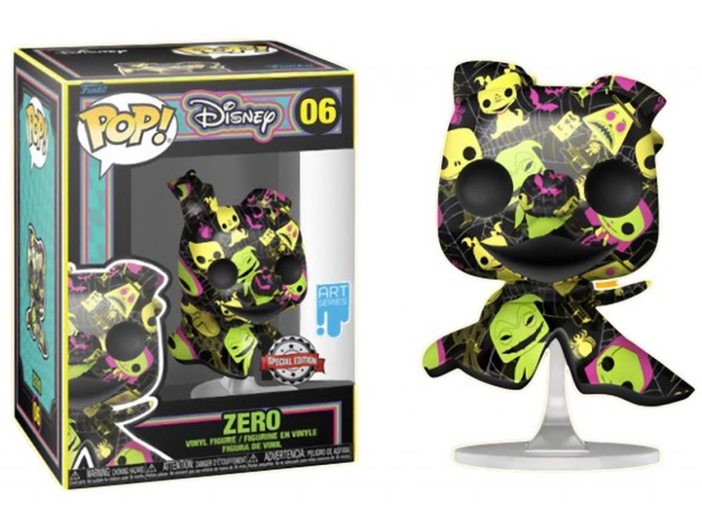 Funko POP! 06: Disney - Nightmare Before Christmas - Zero BLKLT Art Series Special Edition