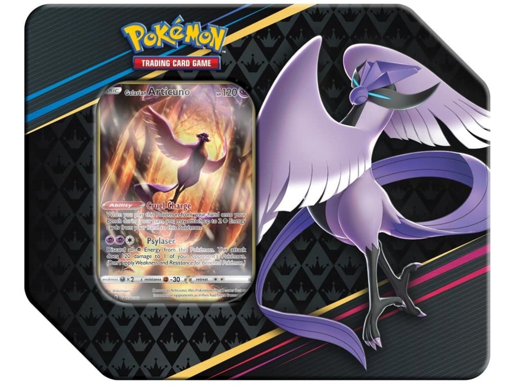 Pokémon TCG: Premium Art Tin Crown Zenith Galarian Articuno