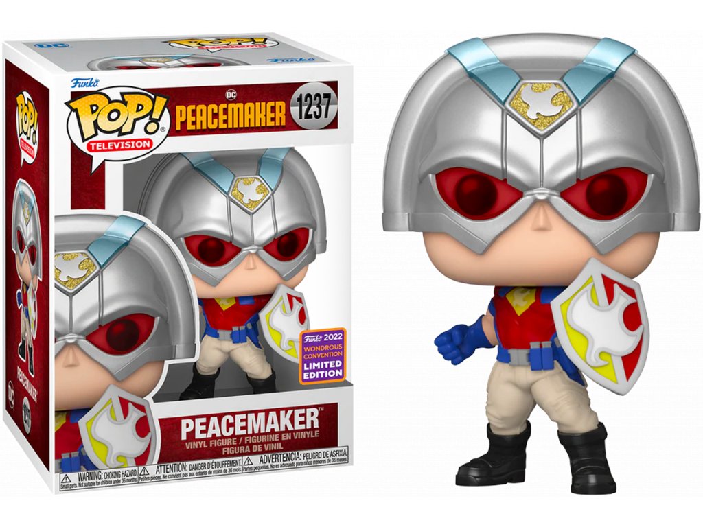 Funko POP! 1237 TV: Peacemaker - Peacemaker with Shield Limited Edition