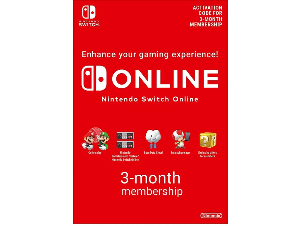 Nintendo Switch Online Membership (Individual) - Digital (3M členství)