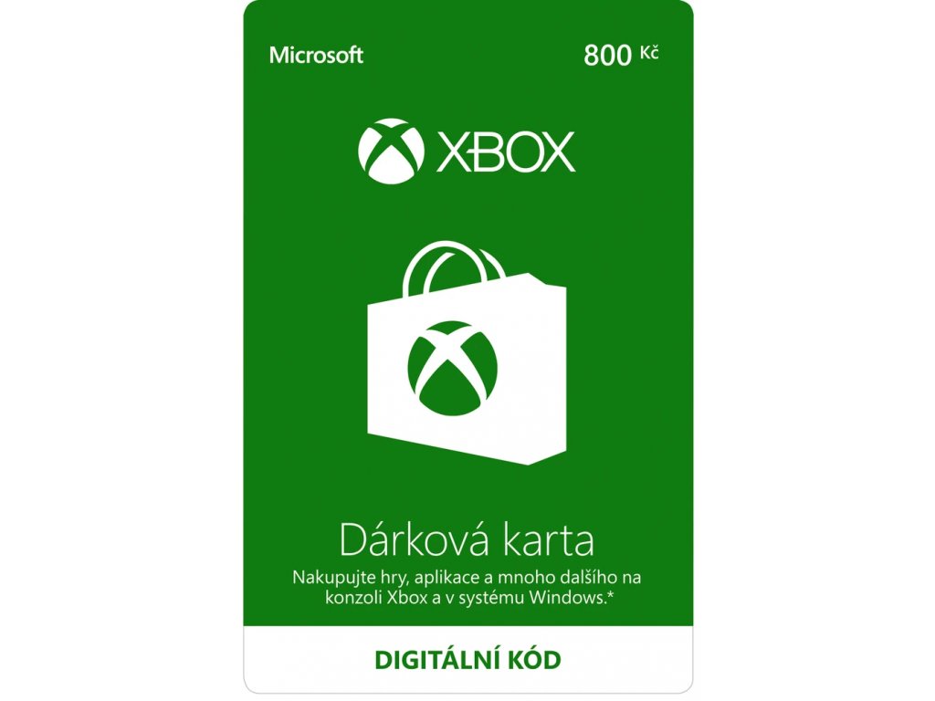 Xbox Live - Dárková karta 800 Kč Digital - CZ