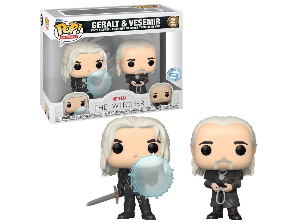 Funko POP! 2-Pack TV: The Witcher - Geralt & Vesemir Special Edition