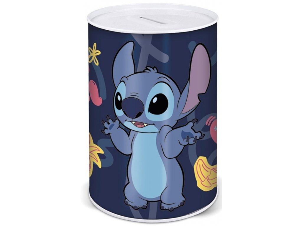 Kovová pokladnička Stitch