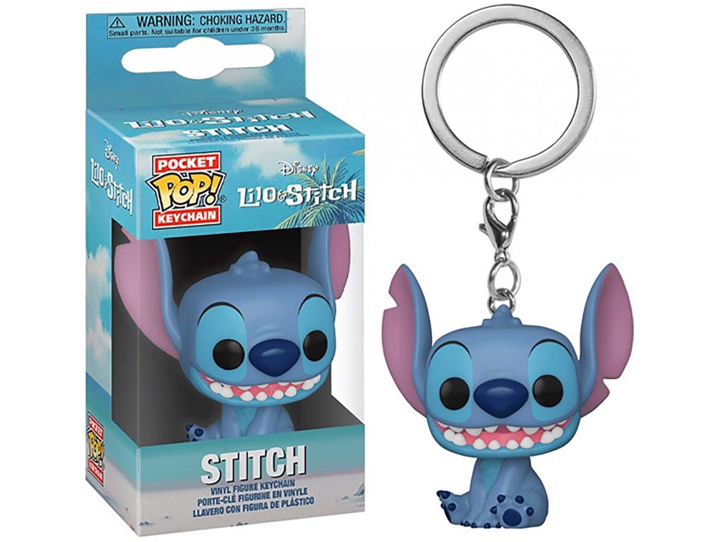 Funko Pocket POP! Klíčenka Disney Lilo & Stitch - Smiling Seated Stitch