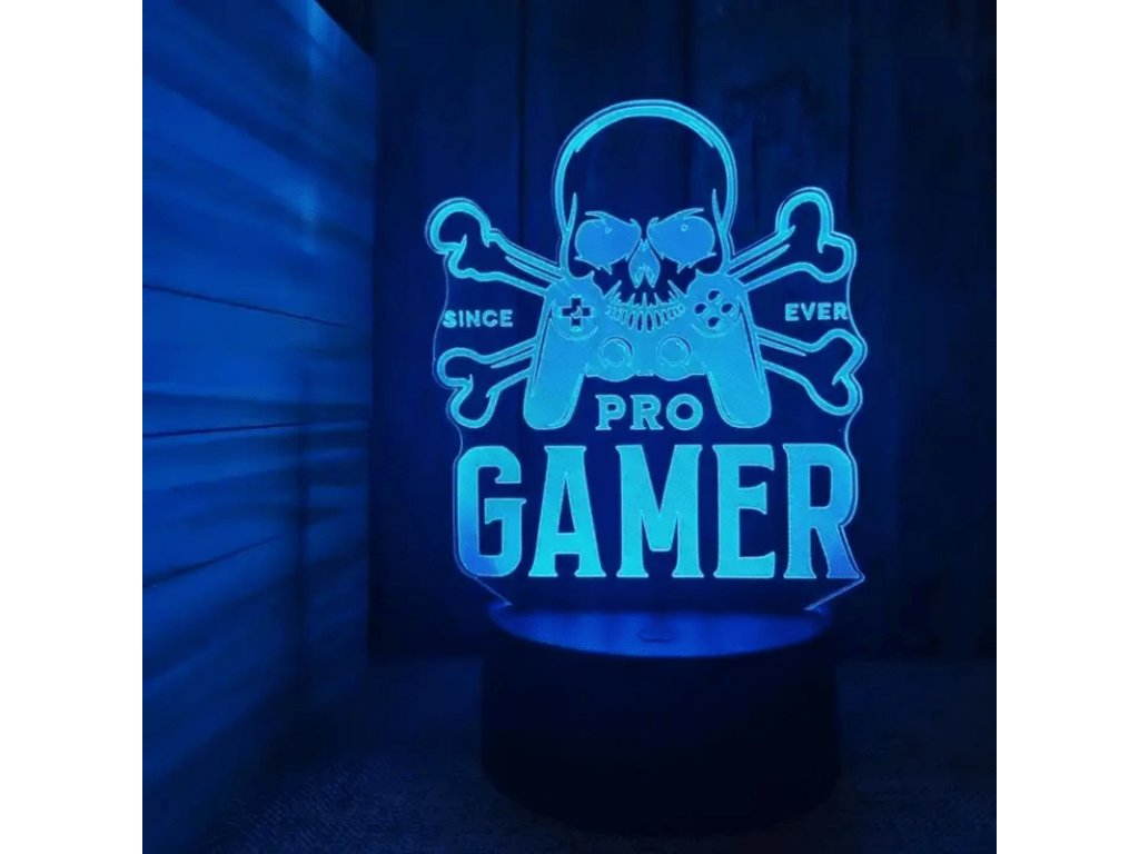 Pro Gamer Since Ever 3D LED lampa za 279 K Merch Lampi ky