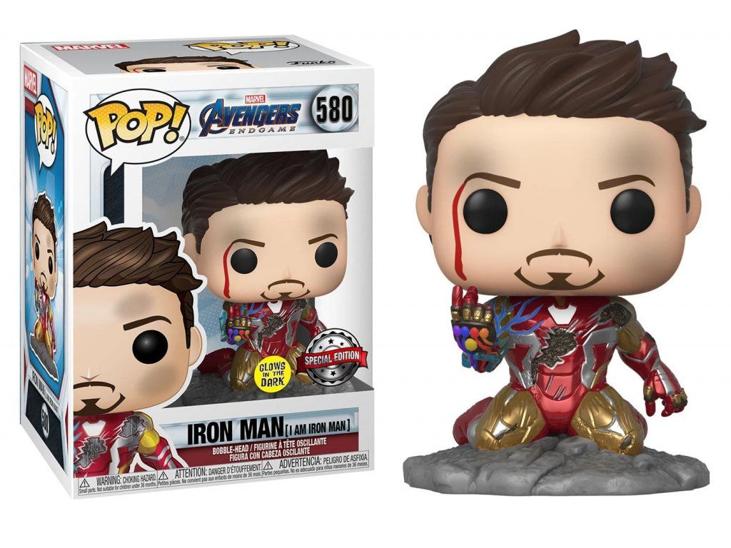 Funko POP! 580 Marvel Avengers Endgame - Iron Man (I am Iron Man) GITD Special Edition