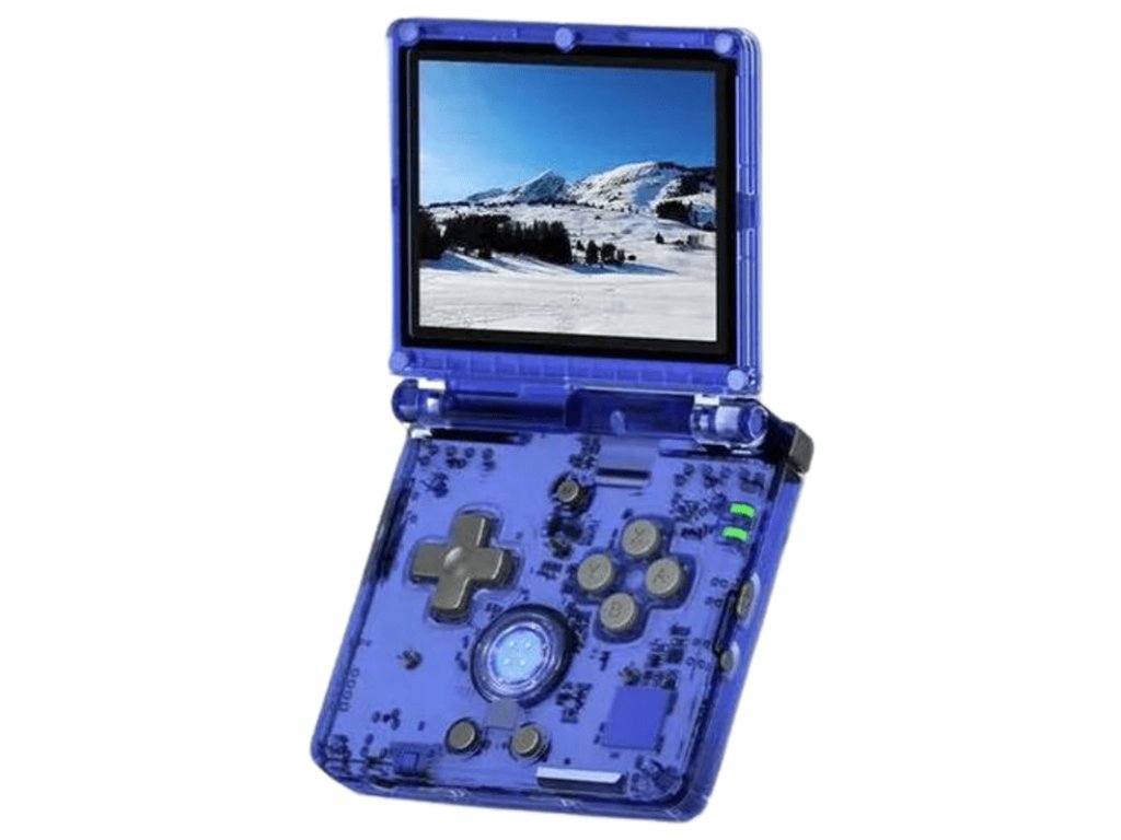 Retro handheld konzole Anbernic RG35XXSP WiFi modrá