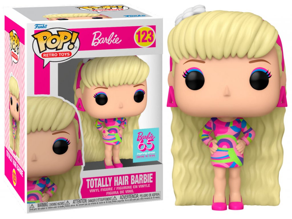 Funko POP! 123 Retro Toys: Barbie 65th Anniversary - Totally Hair Barbie