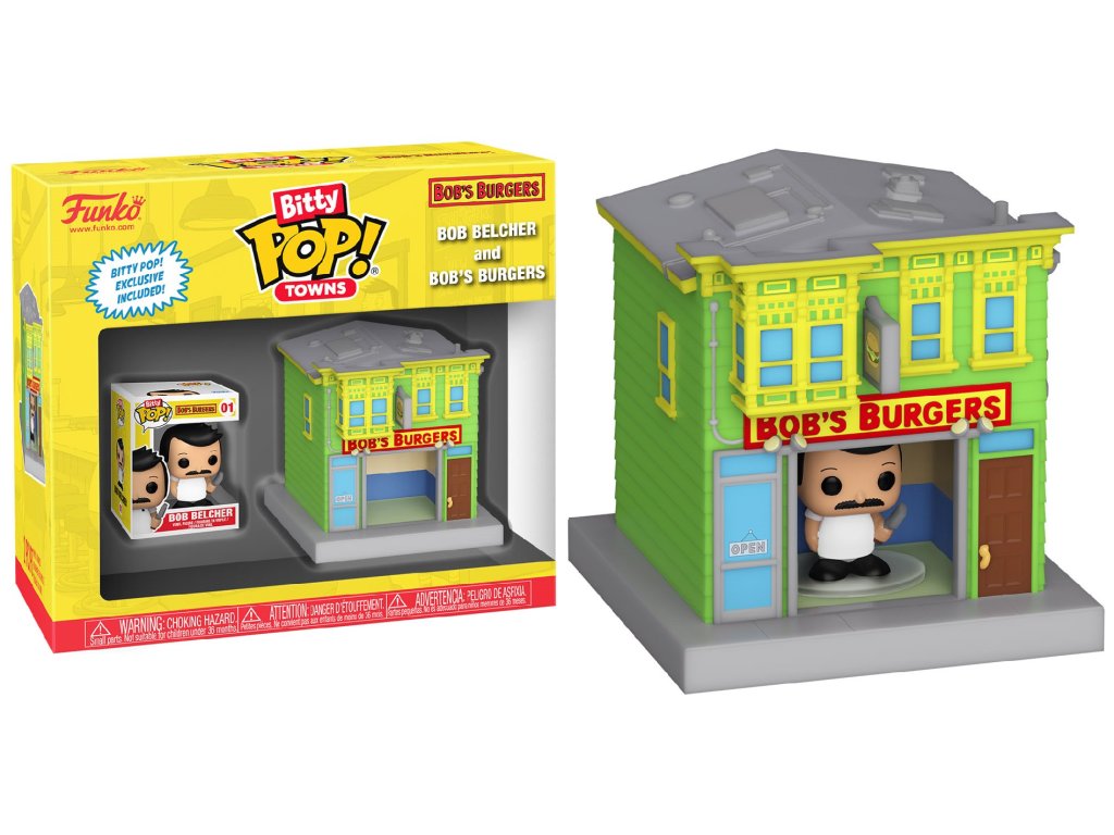 Funko Bitty POP! Towns: Bob's Burger - Bob Belcher and Bob's Burger