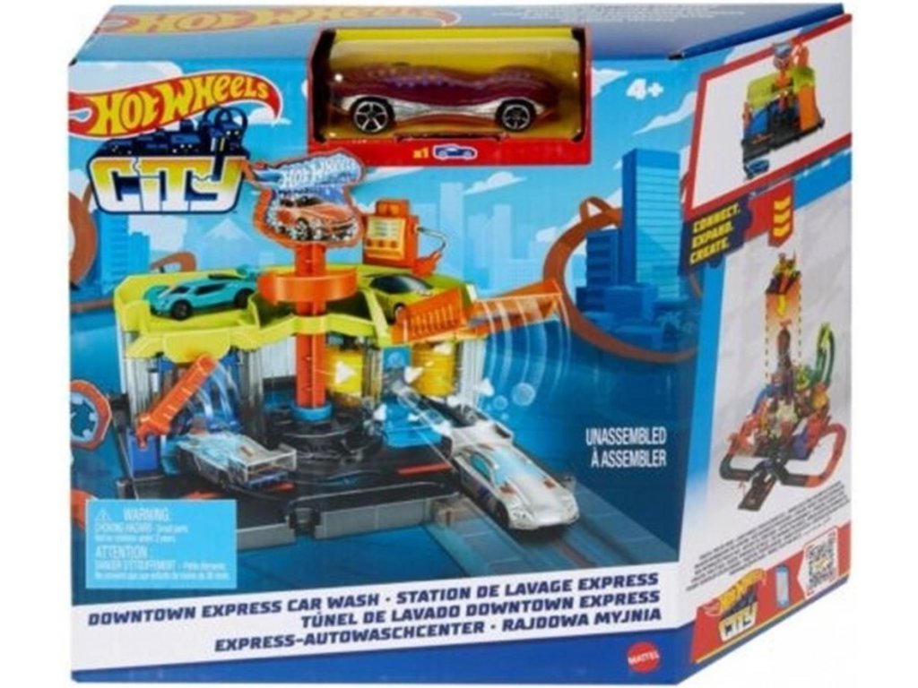 Hot Wheels City Centrum města - Downtown Express Car Wash