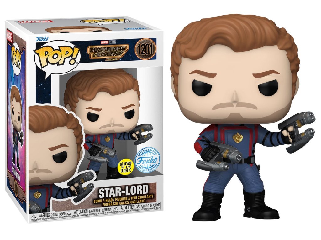 Funko POP! 1201 Guardians of the Galaxy - Star-Lord GITD Special Edition