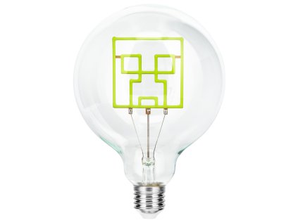 Žárovka Minecraft - Creeper LED Neon Light