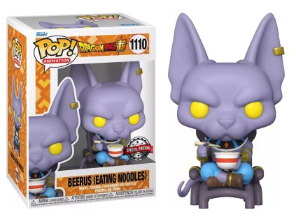 Funko POP! 1110 Animation: Dragon Ball Super - Beerus (Eating Noodles) Special Edition