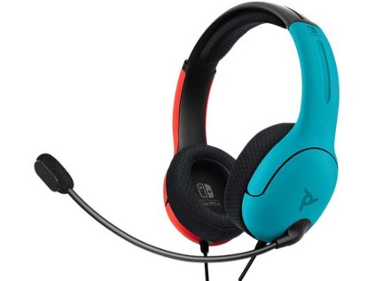 Wired Headset PDP LVL40 Blue/Red pro Nintendo Switch
