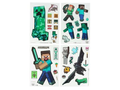 Samolepky na sklo Minecraft