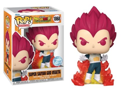 Funko POP! 1868 Animation: Dragon Ball Super - Super Saiyan God Vegeta Special Edition